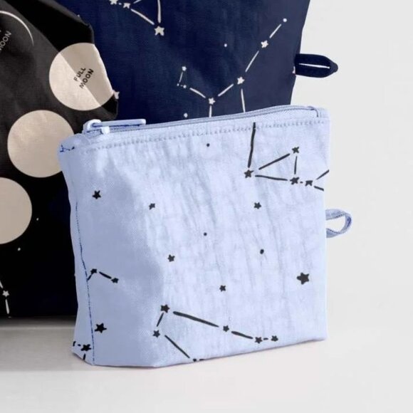 NWOT Baggu Go Pouch Small - Constellation Sky Blue (Night Sky) - Picture 1 of 6